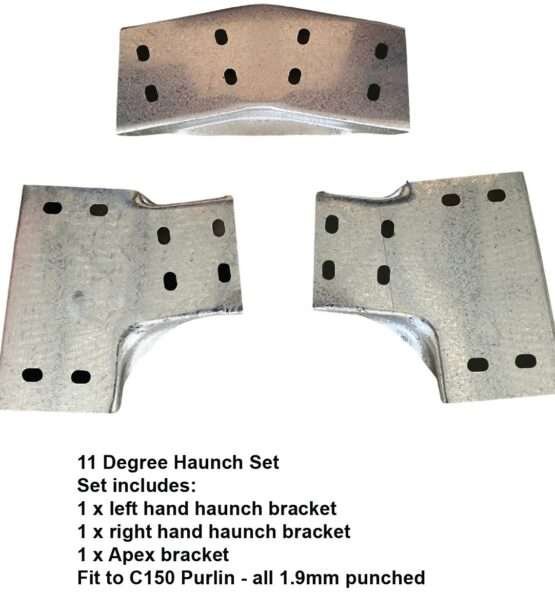 11 Degree C150 Bracket Set