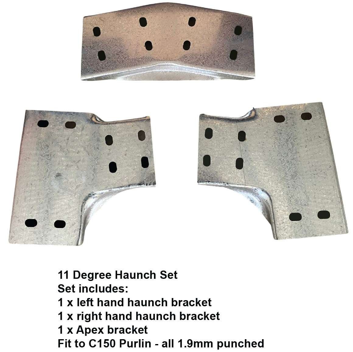 11 Degree C150 Bracket Set